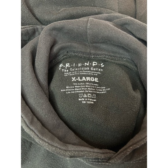 FRIENDS Hoodie Adult XL Black GUC Sweatshirt TV Series - Picture 2 of 3